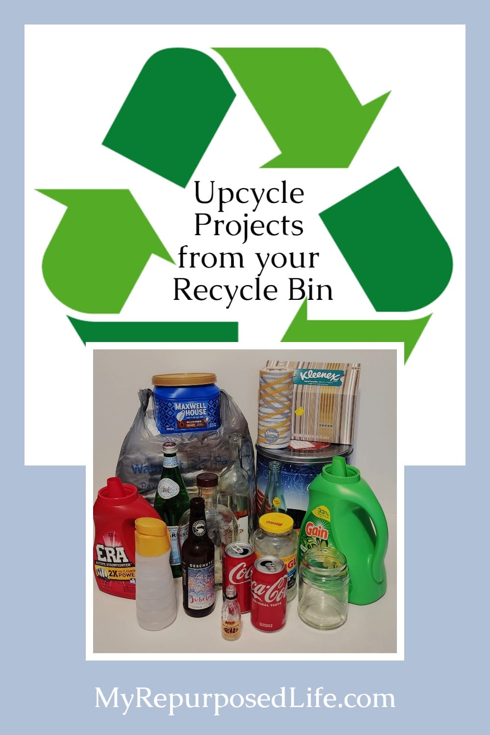 I'm joining my friends for Earth Day and sharing recycle bin projects to help you turn trash into treasure. Reducing waste one item at a time. #MyRepurposedLife #homedecor #upcycle via @repurposedlife