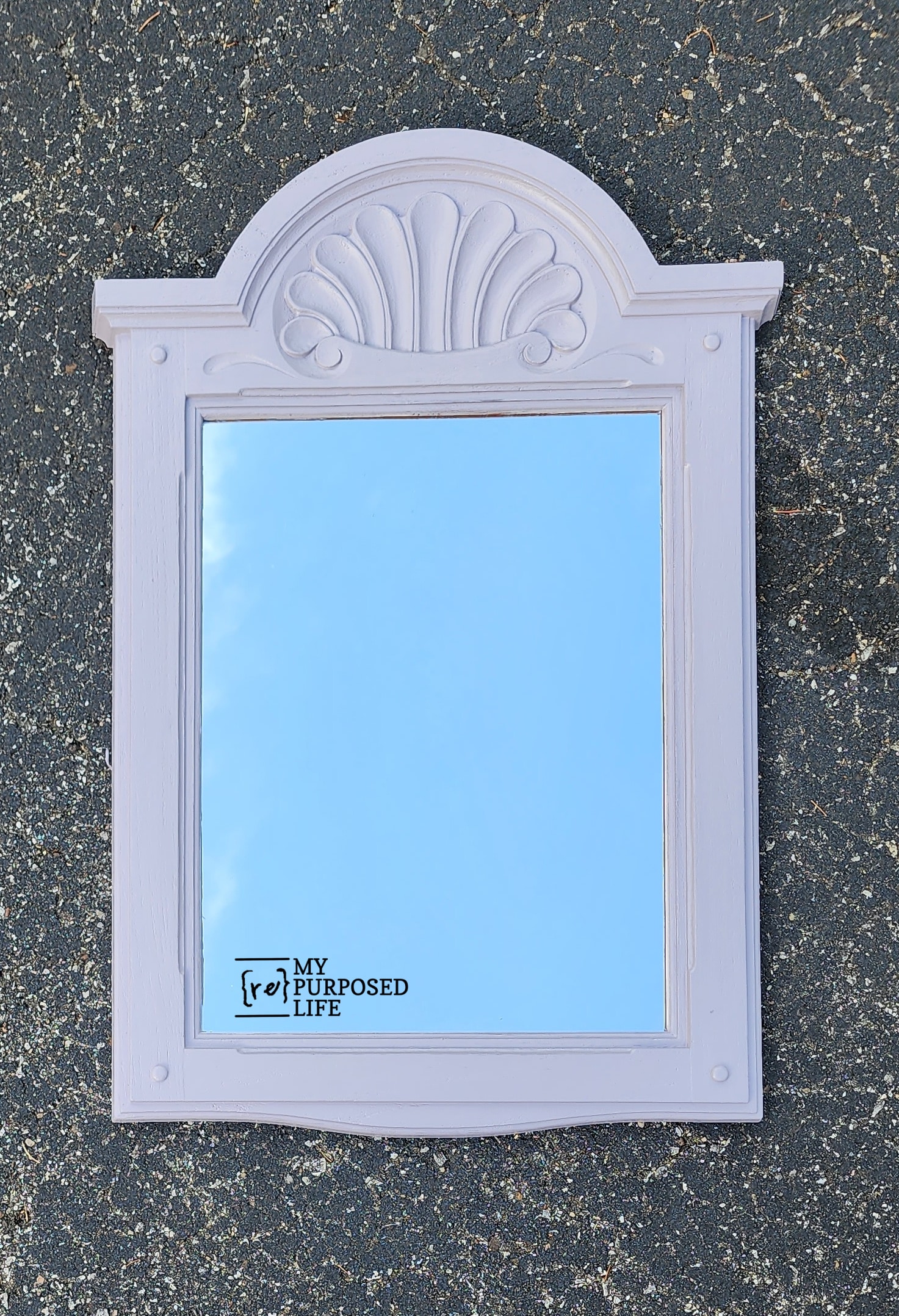 small vintage mirror makeover