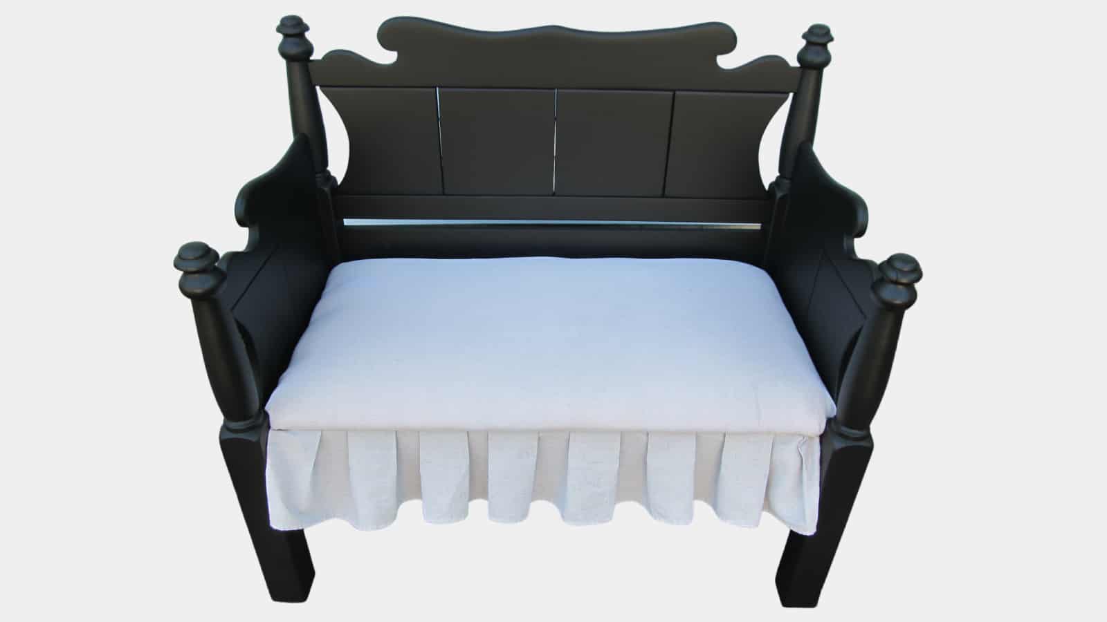 upholstered seat headboard bench