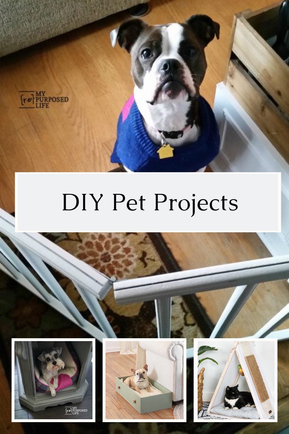 10 Pawsome DIY Pet Projects: From Playtime to Pampering. Customize them to match your home decor. via @repurposedlife