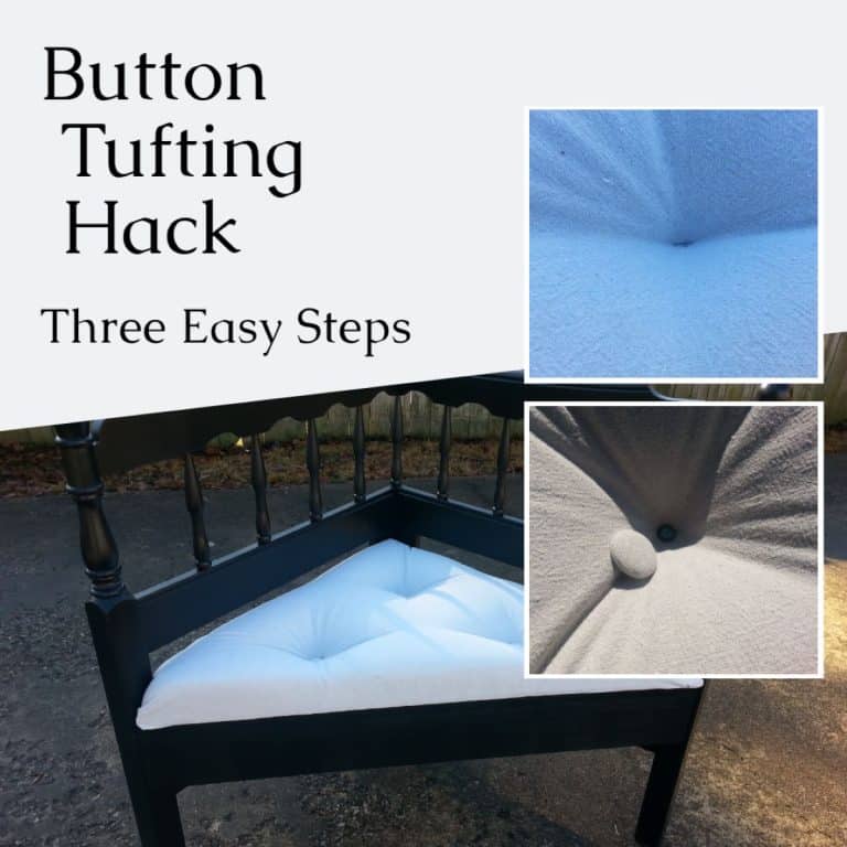 Button Tufting 101 {3 easy steps}