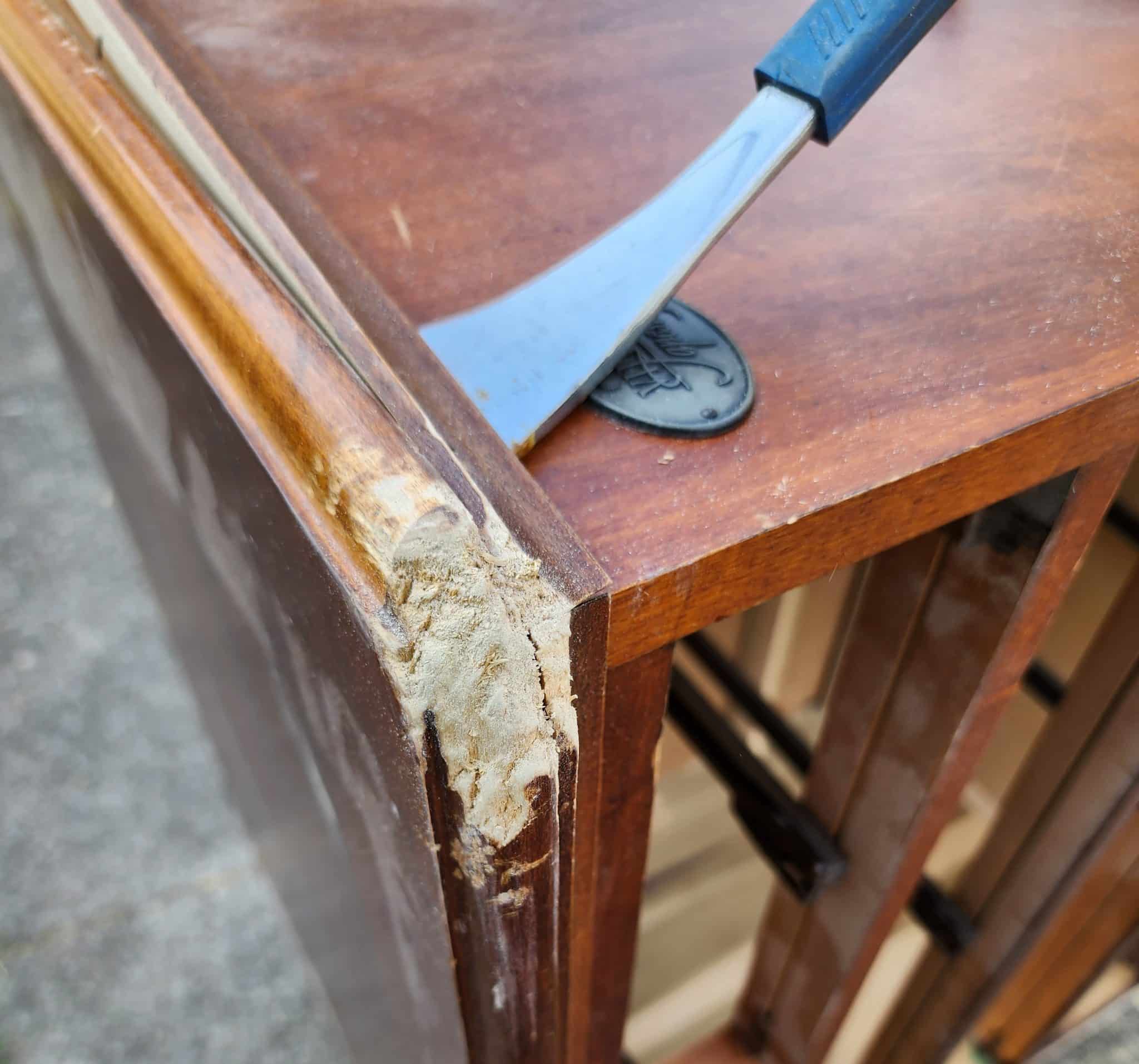 Damaged Furniture Repair Nightstand My Repurposed Life®