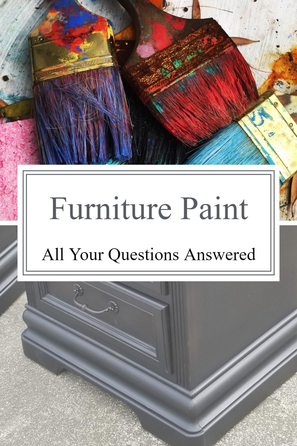 Furniture paint tips for your next hand-me-down project. Do you have a "new to you" dresser you want to update? All of your questions answered. via @repurposedlife