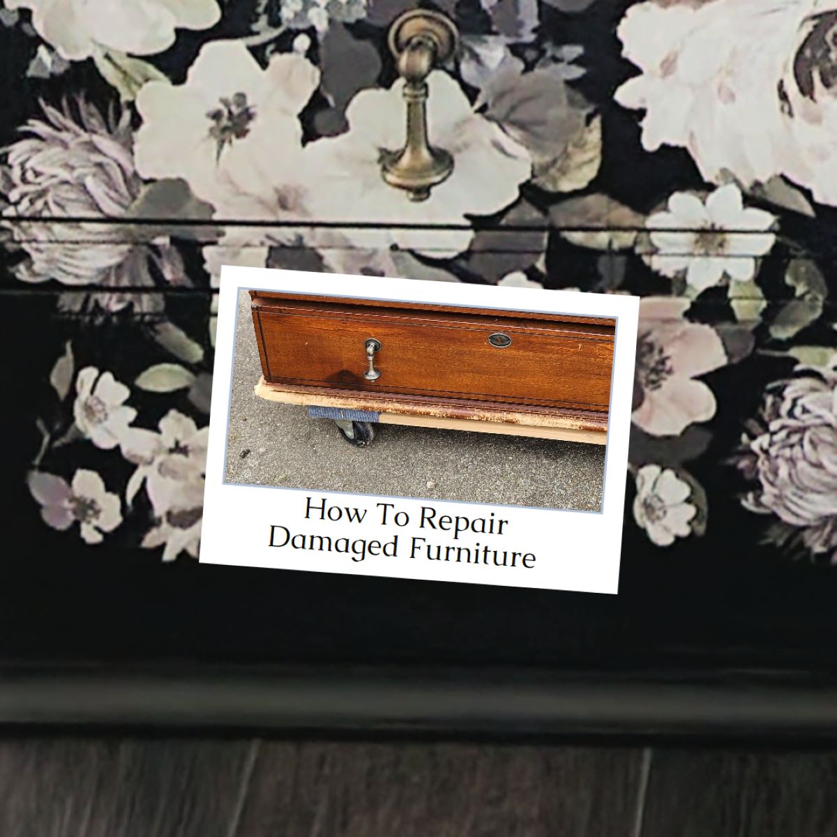 Damaged Furniture Repair Nightstand My Repurposed Life®