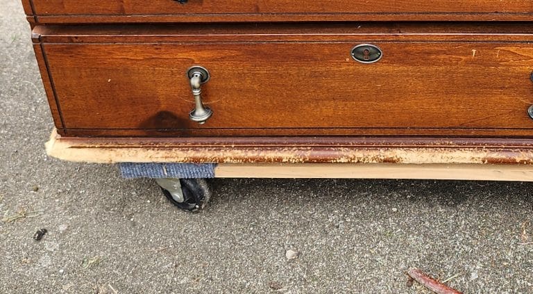 furniture damaged by the dog