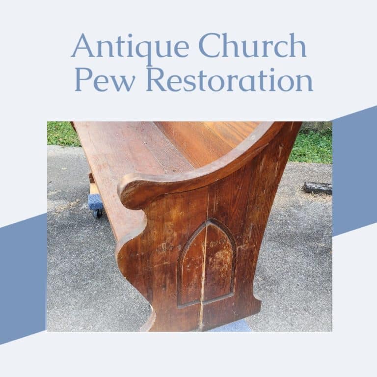 Small Church Pew Makeover
