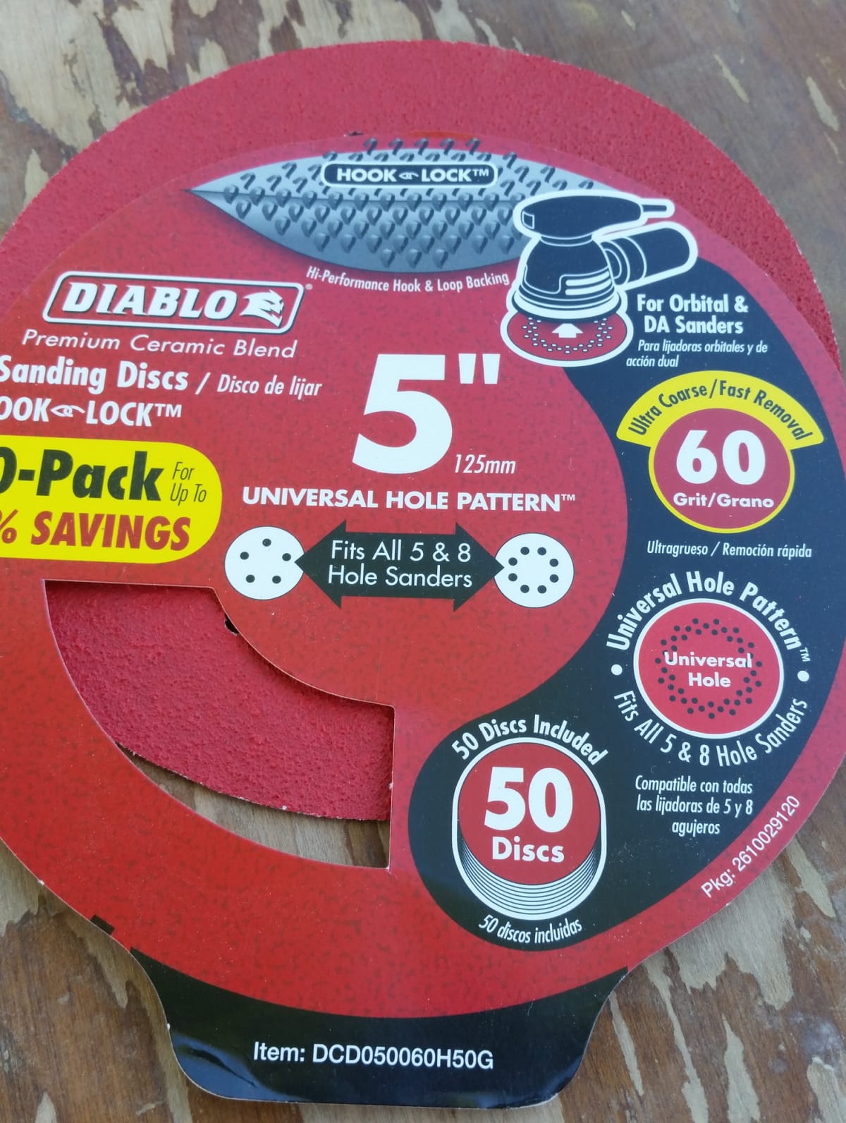60 grit sandpaper discs
