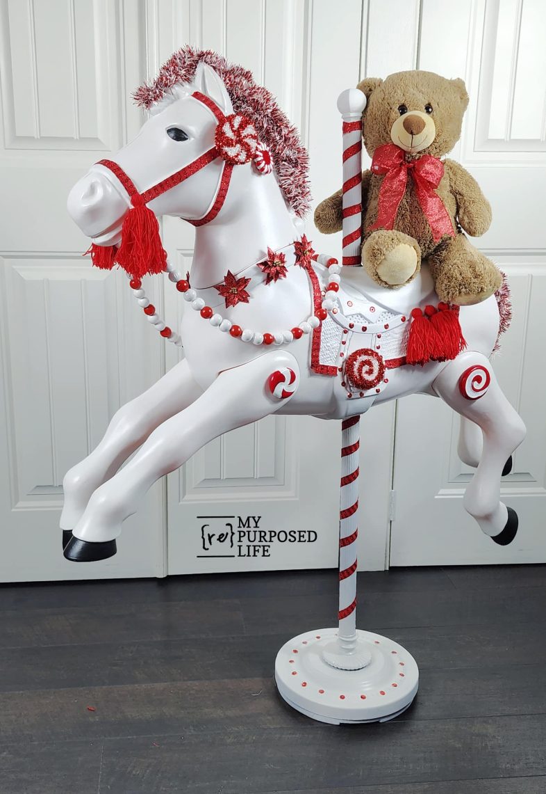 Jolly the hobby horse made into a Carousel Horse