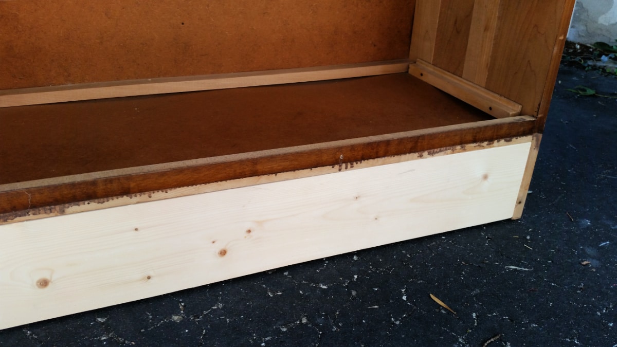 new trim for dresser
