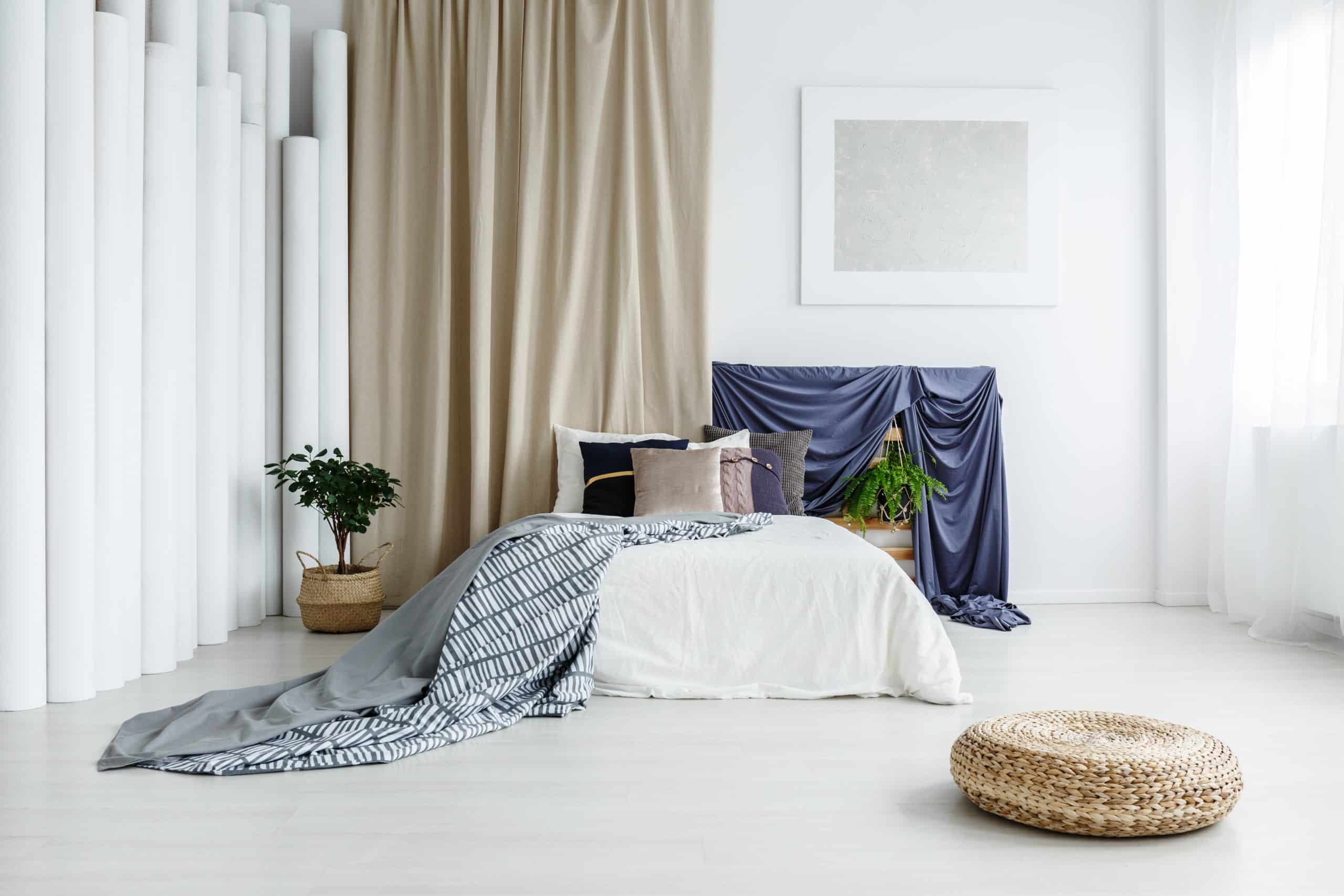 home decor ideas include soft textiles
