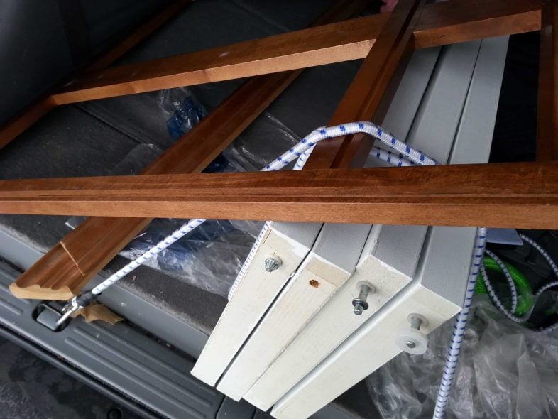 bi-fold doors in the trunk