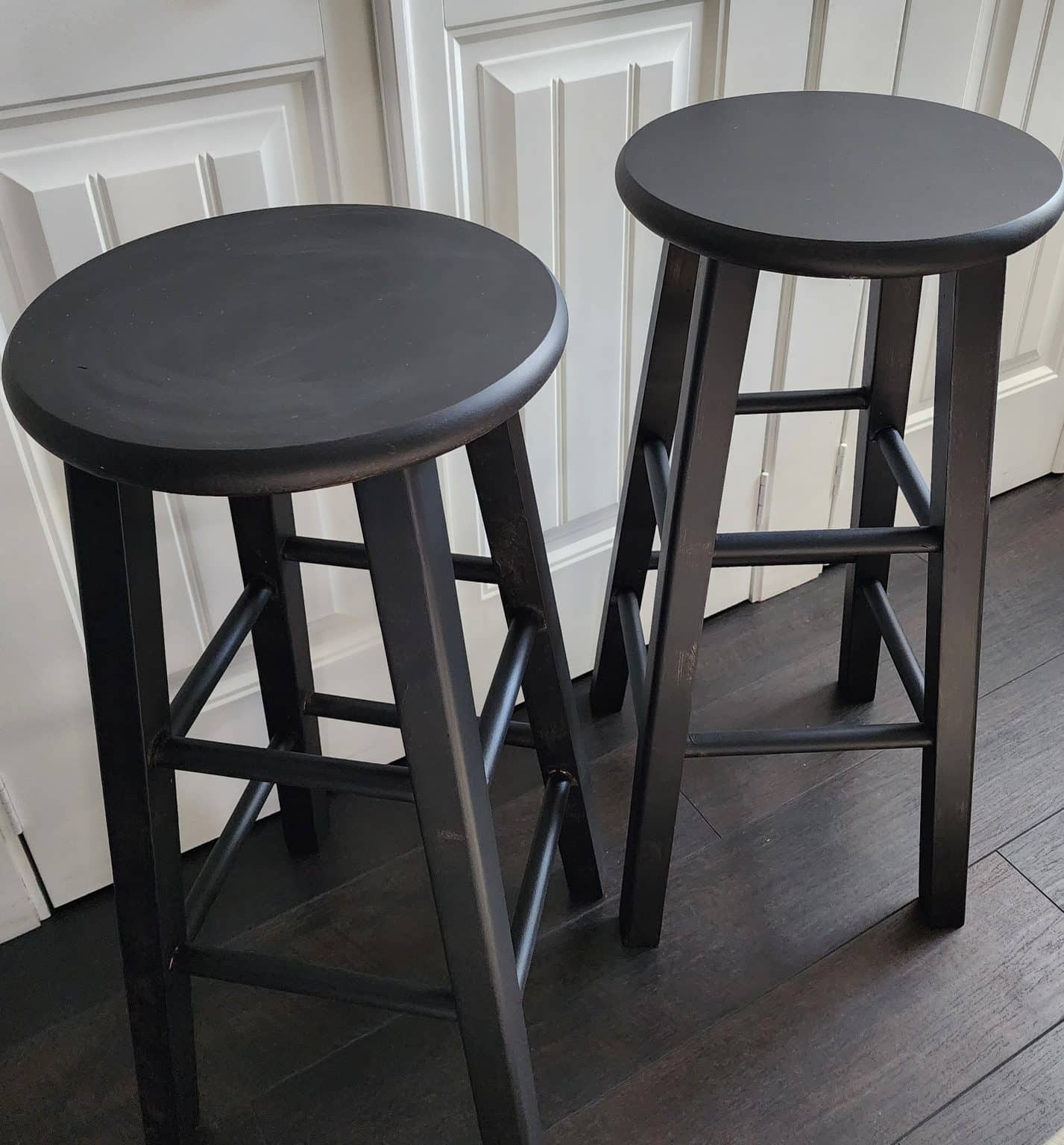 Bar Stools Into Nightstands: The How And Why - My Repurposed Life®