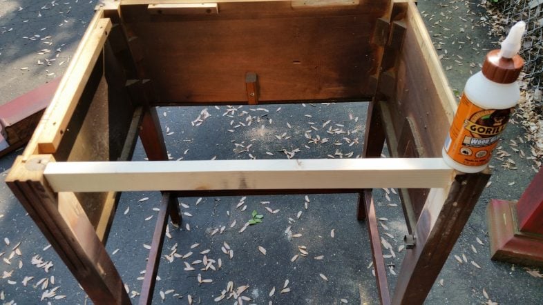 install brace-use gorilla glue wood glue