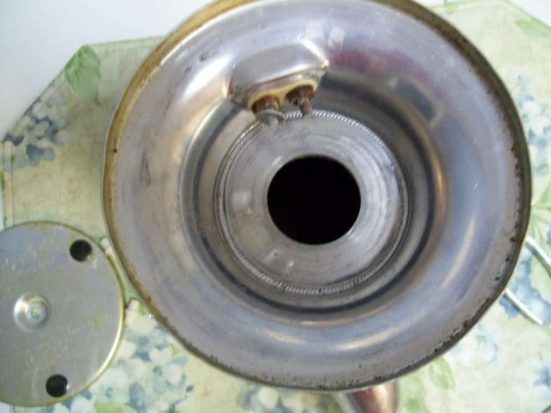 remove electric parts on vintage coffee pot
