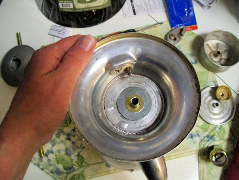 thread lamp kit rod add washers and nuts