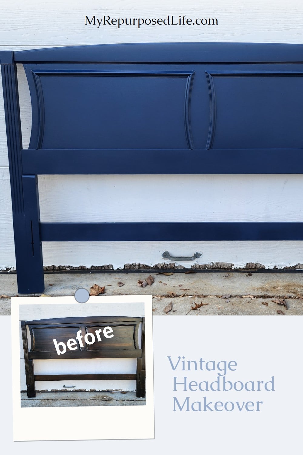 Not all projects go as planned. This is the case of the Vintage Headboard Makeover. Tips for cleaning and painting successfully. via @repurposedlife