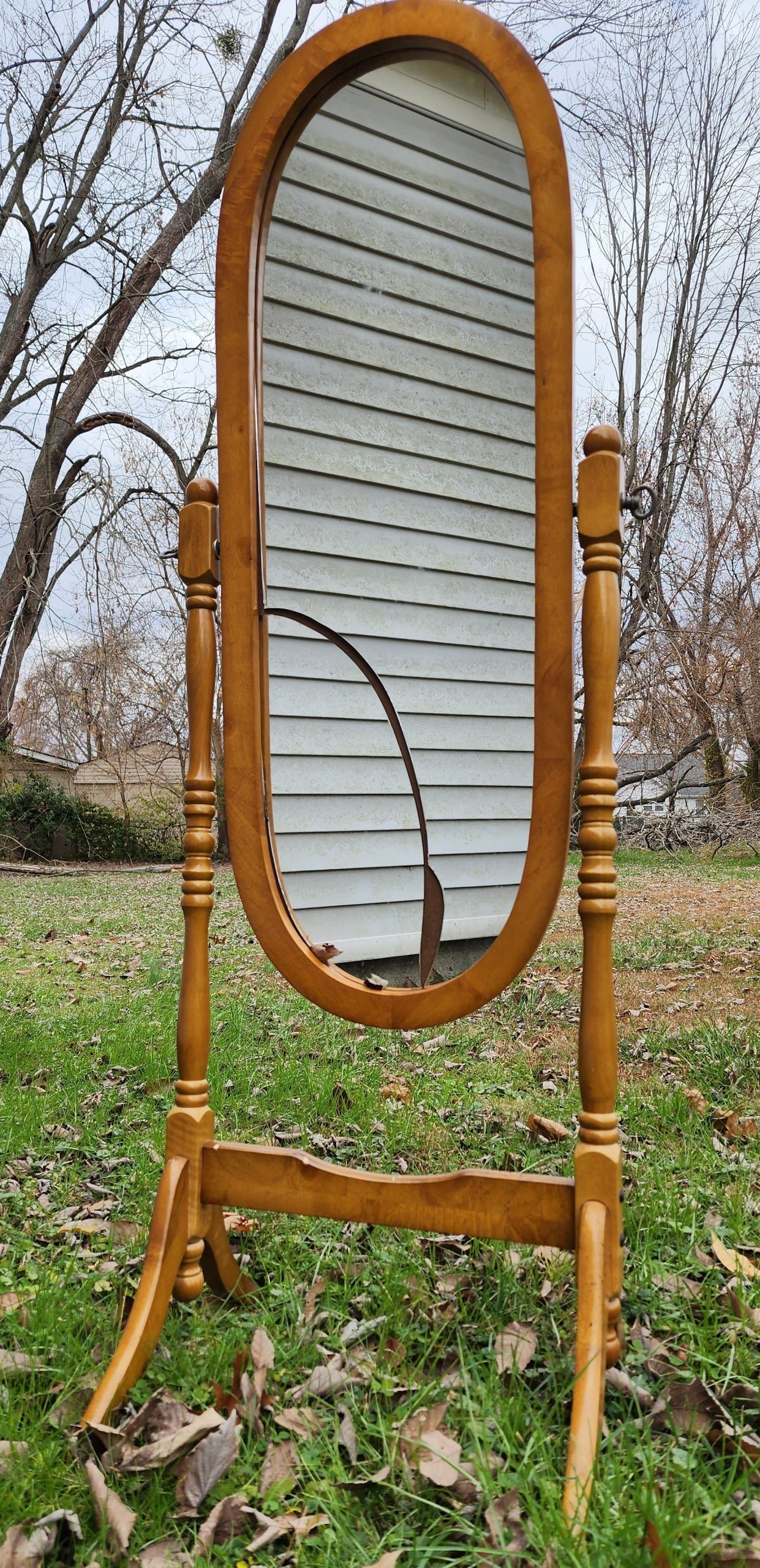 broken cheval mirror stand