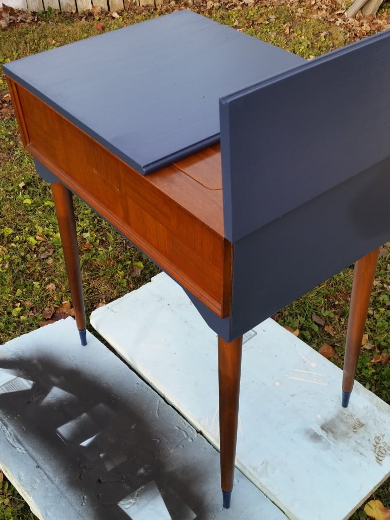 sewing cabinet paint makeover