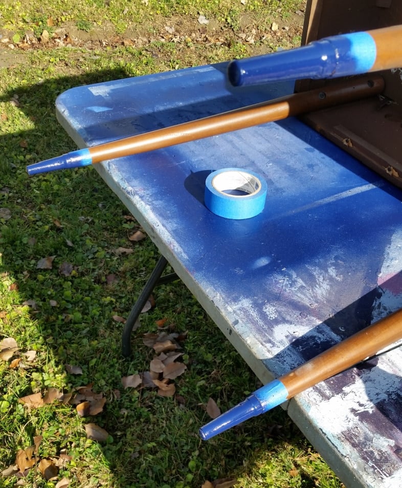 spray paint mcm metal legs