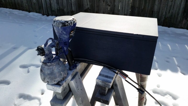 using a paint sprayer in the winter