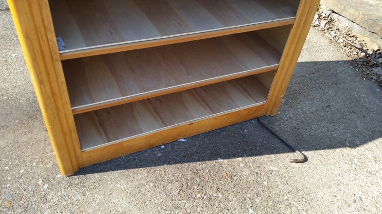 adding shelves to dresser