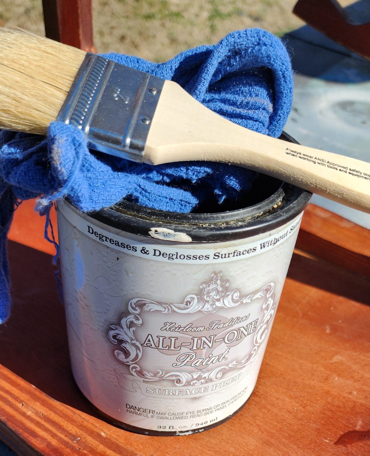 clean furniture before painting