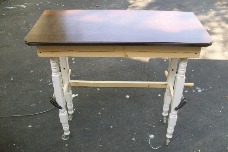 crib legs for DIY table