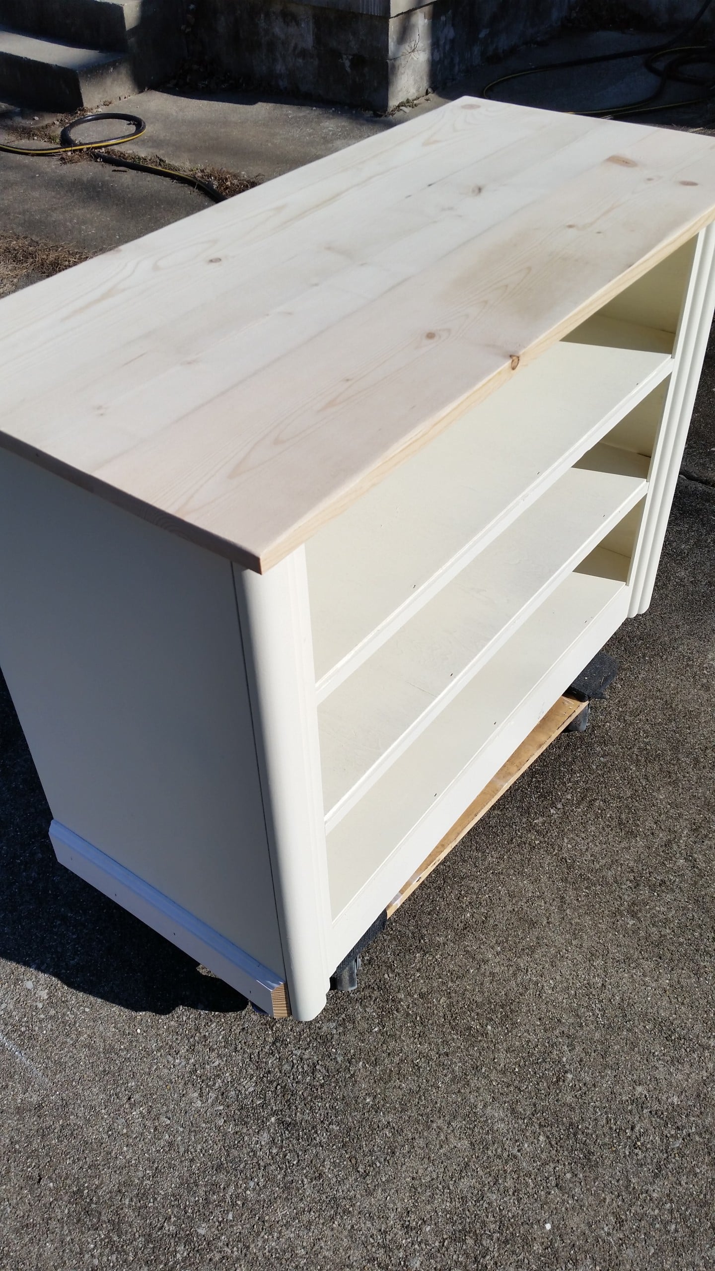 repurposed dresser tv stand