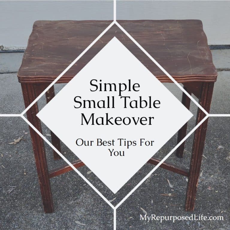 Simple Small Table Makeover