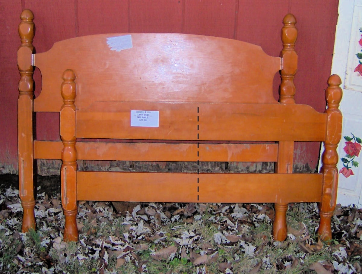 cut footboard in half