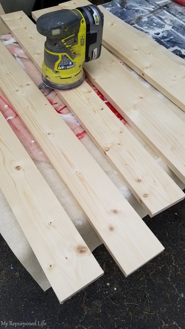 sand wooden planks for childs chair bench sand wooden planks for childs chair bench