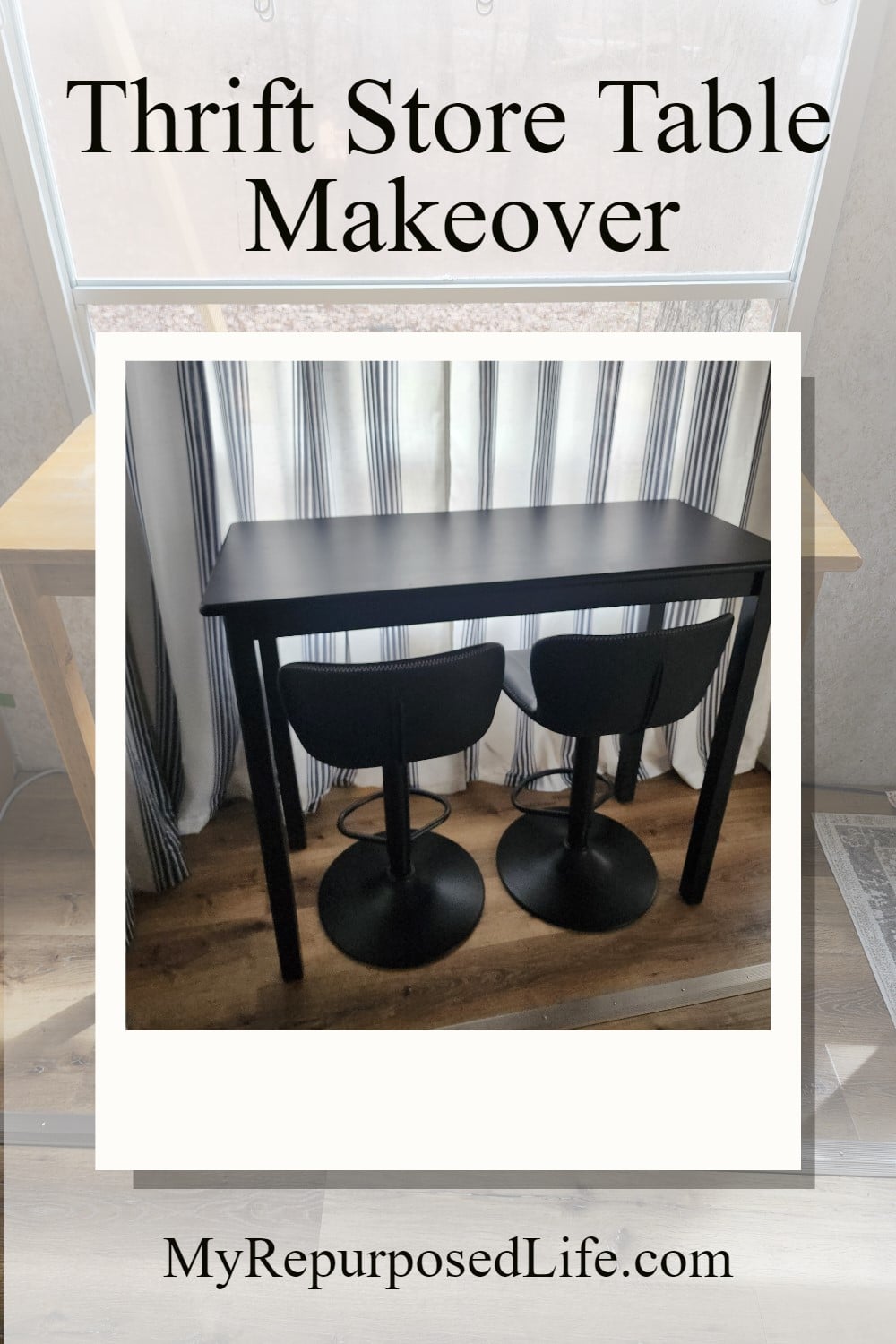 Tips for cleaning and painting a thrift store table to suit your needs. Directions on how to fix a paint mistake to give you the perfect finish. via @repurposedlife