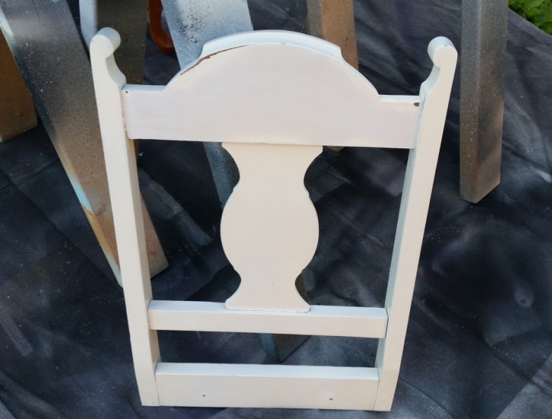 white chair back