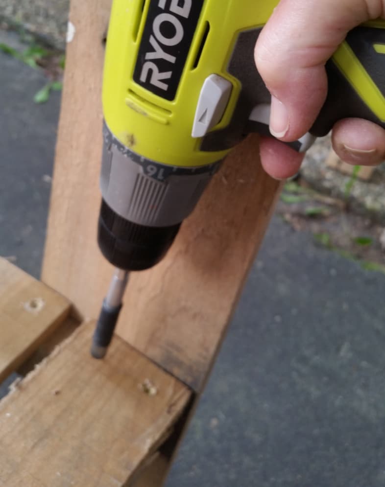 attaching bottom shelf boards