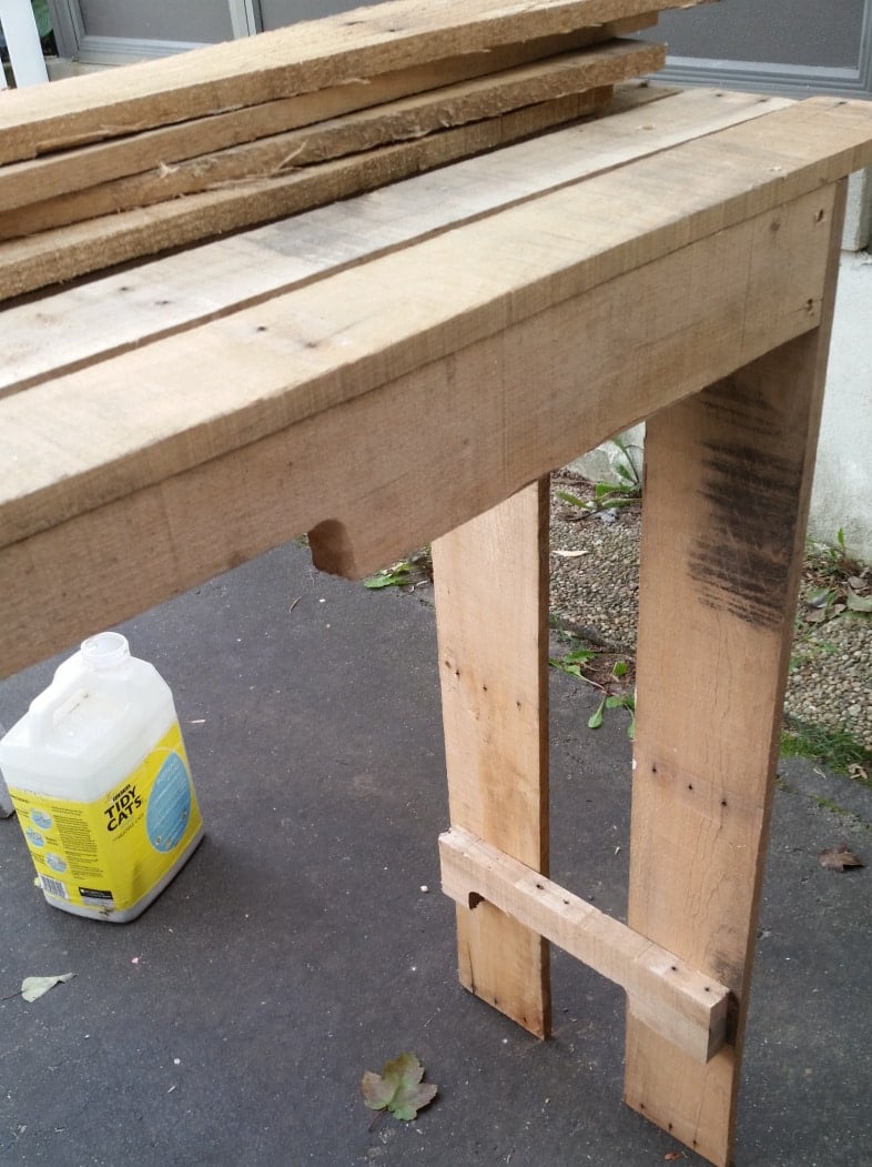 bottom shelf brace