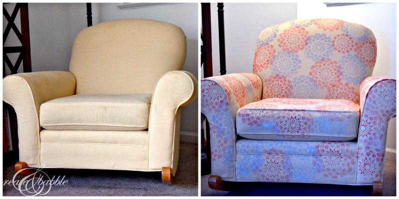 chair before and after