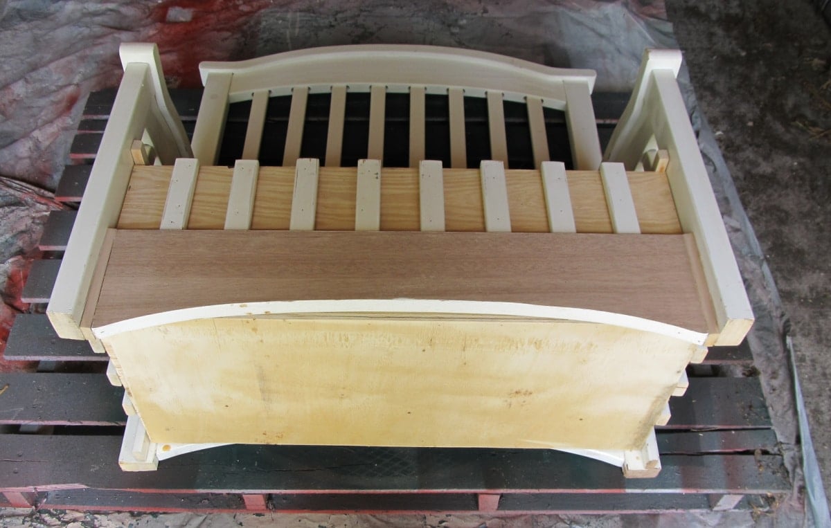 crib toybox bench ready for paint