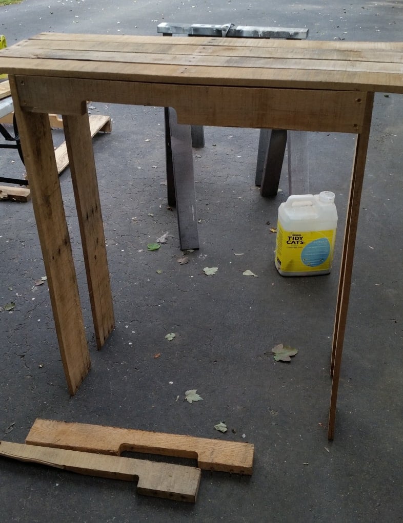 tall potting table
