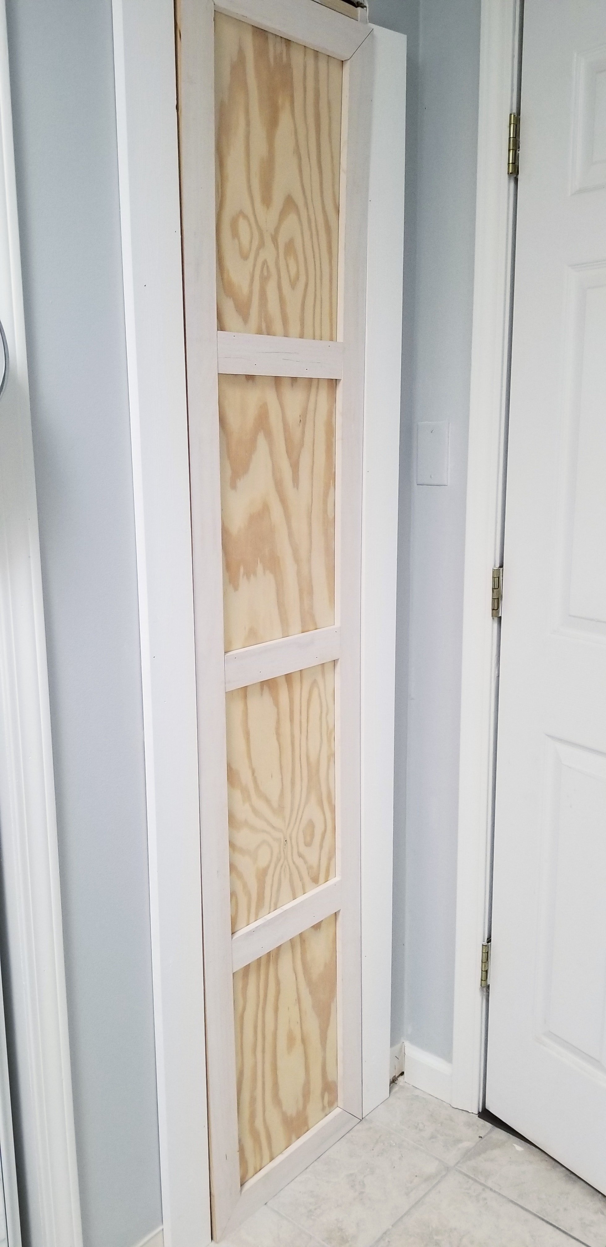 rough fit of new closet door