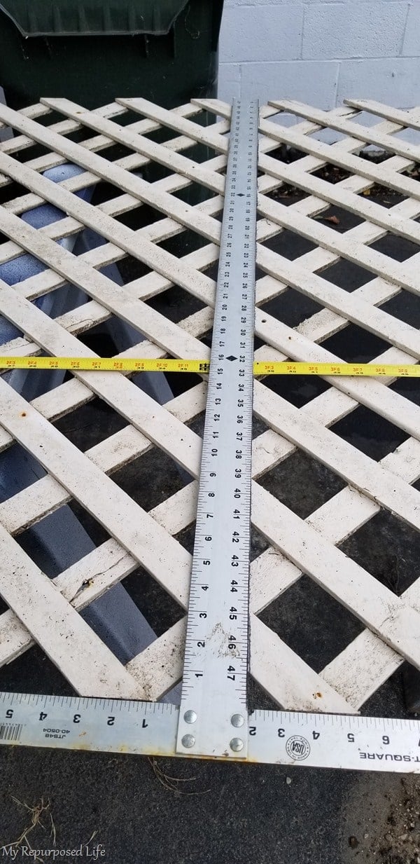 cut large lattice in half cut large lattice in half
