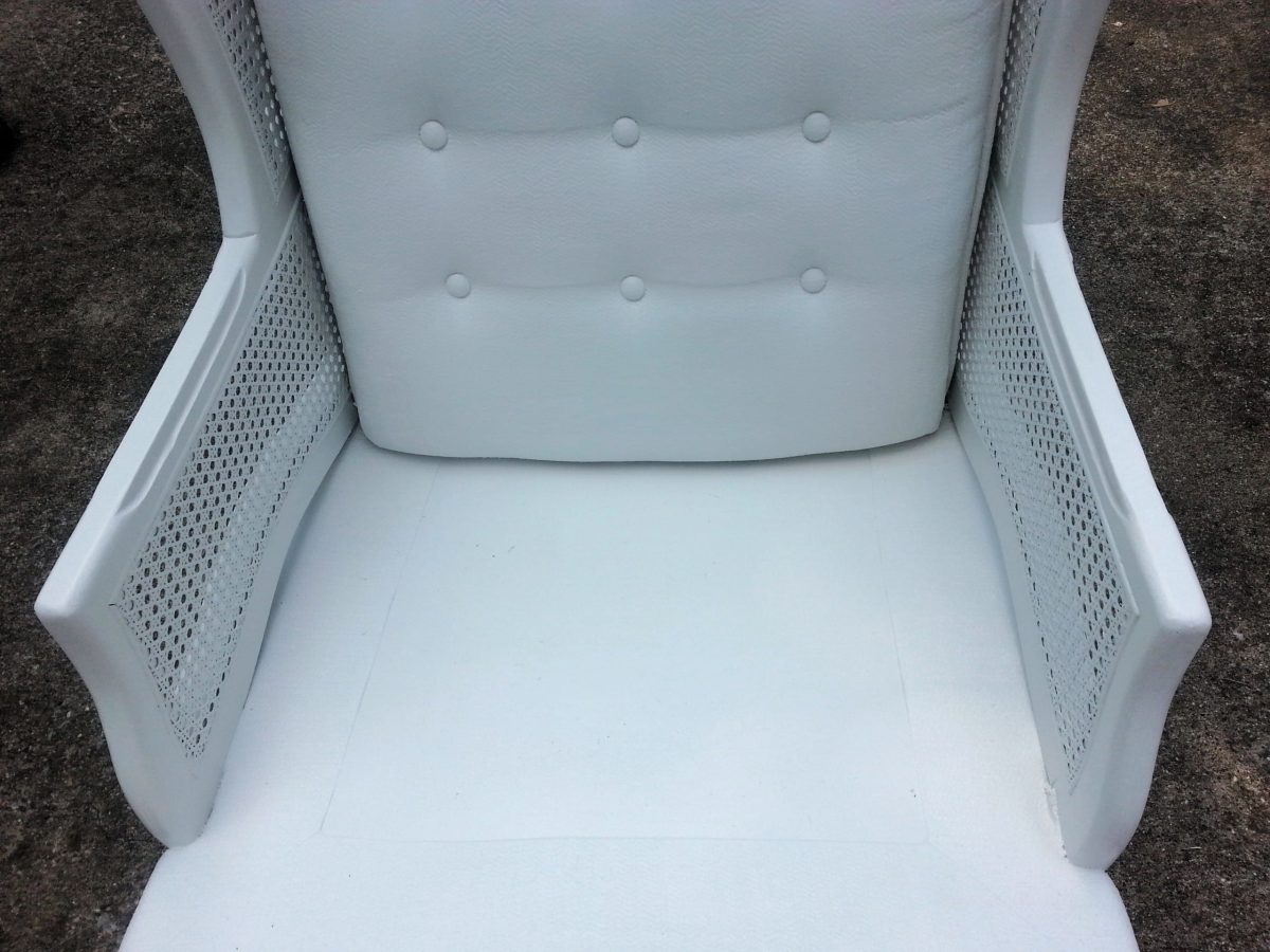 painted upholstered chair