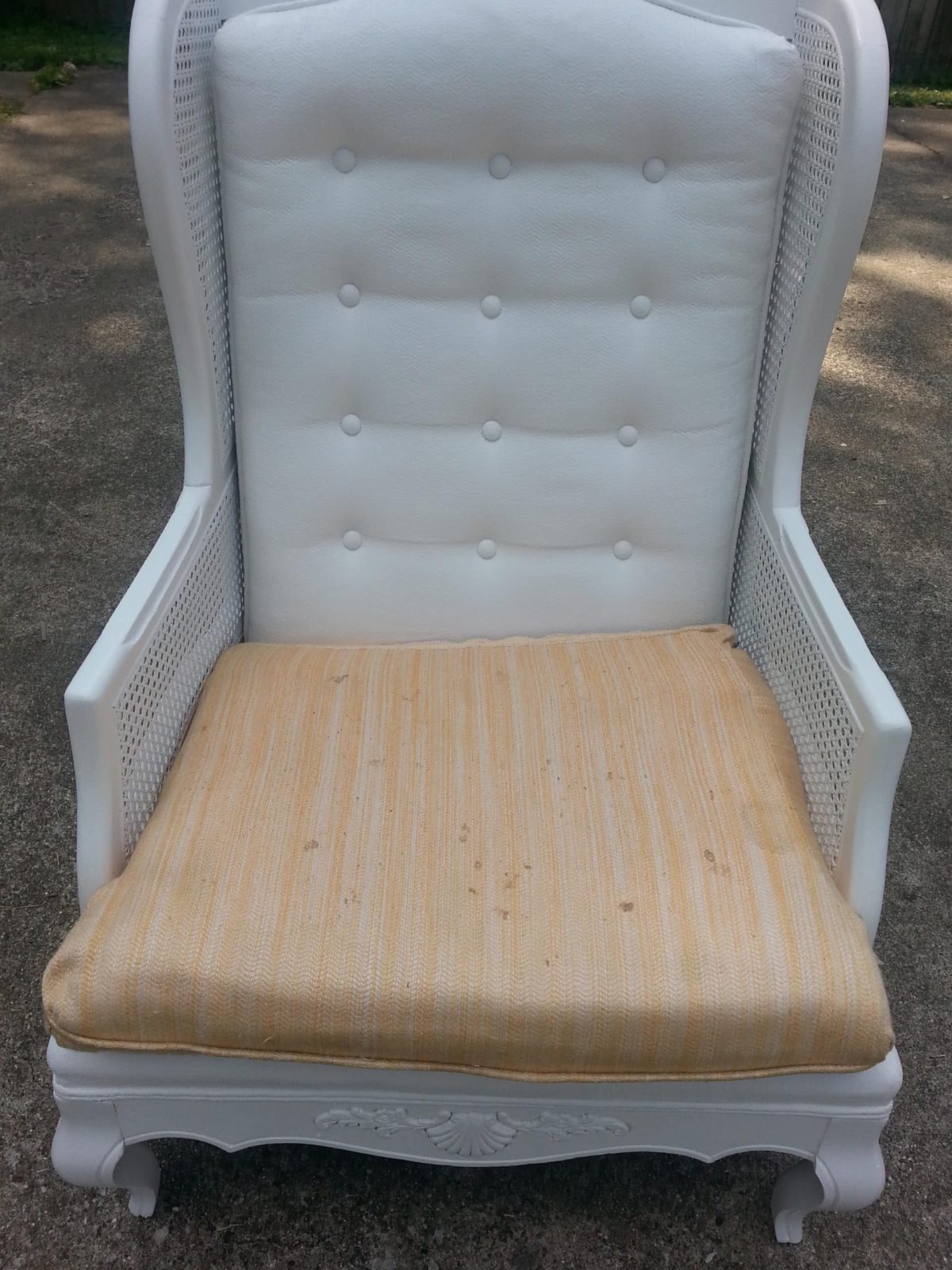 painted upholstery before and after