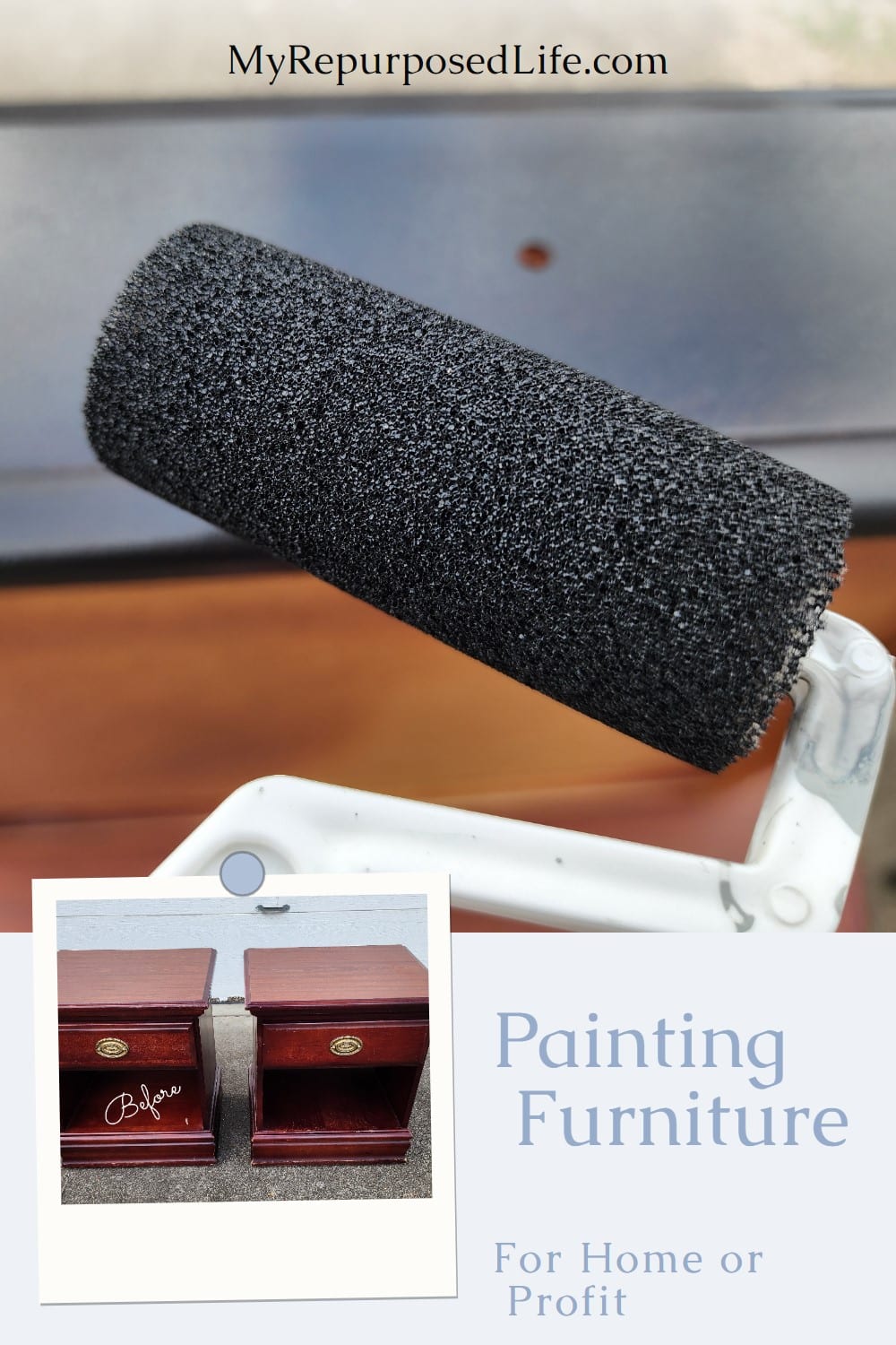 How to flip a pair of free nightstands with an easy furniture makeover. Step-by-step directions for prepping, painting and more. via @repurposedlife