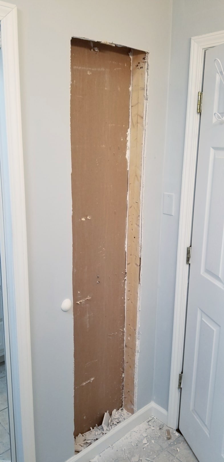rough cut opening without trim