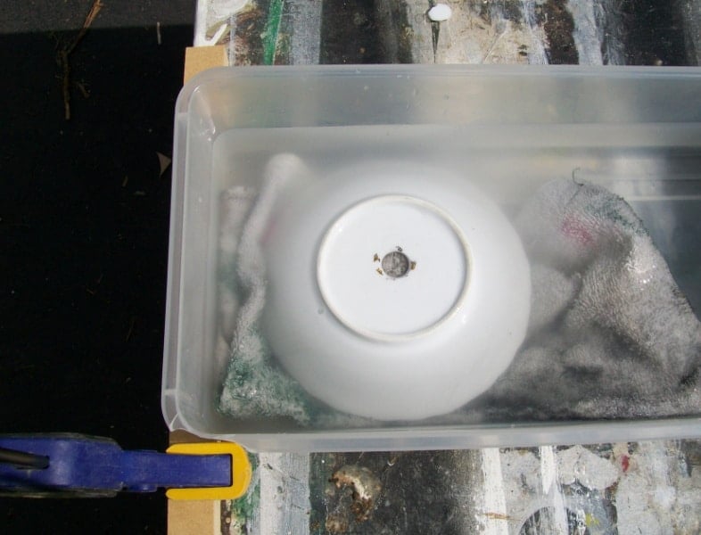 use a diamond drill bit