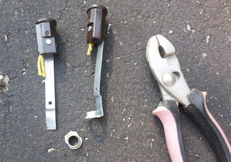 reuse original nuts and hardware