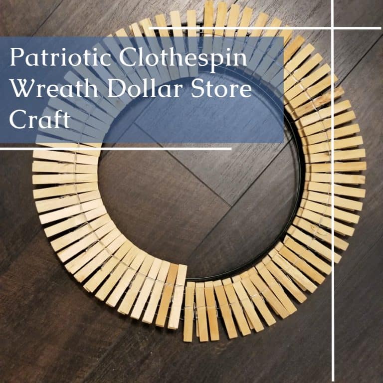 Patriotic Clothespin Wreath | How to Paint Clothespins