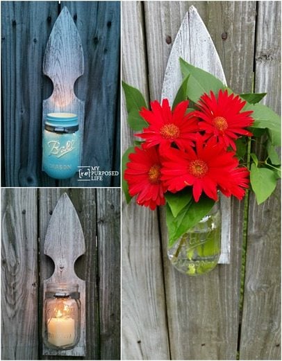 my-repurposed-life-picket-fence-candle-sconce-flower-vase my-repurposed-life-picket-fence-candle-sconce-flower-vase