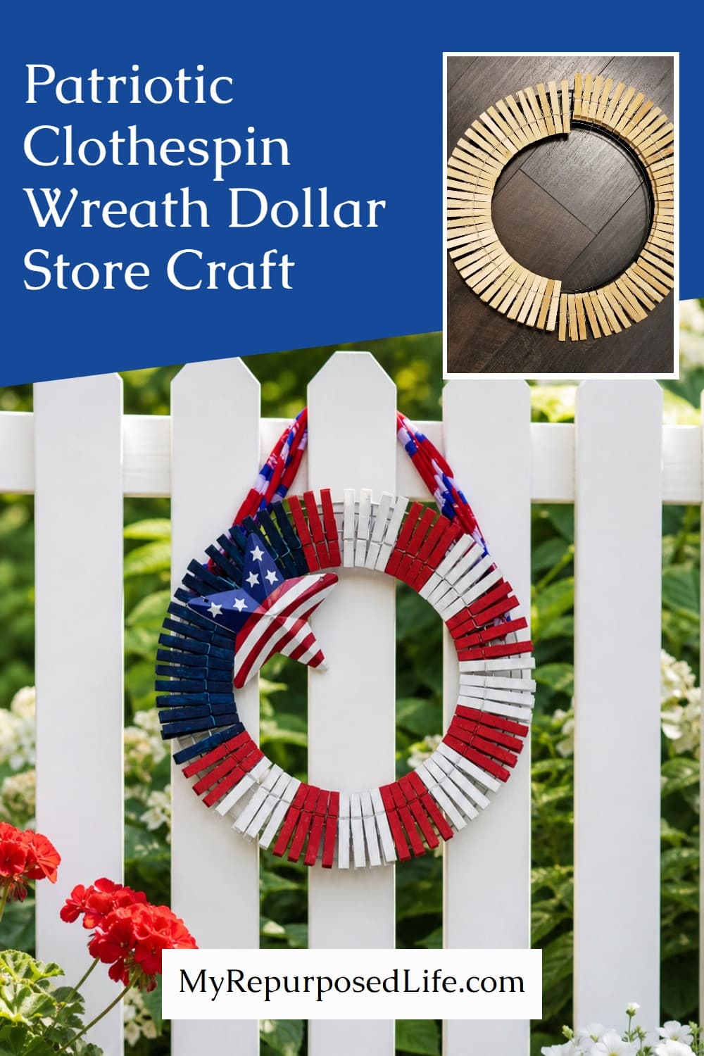 how to make a wreath out of clothespins