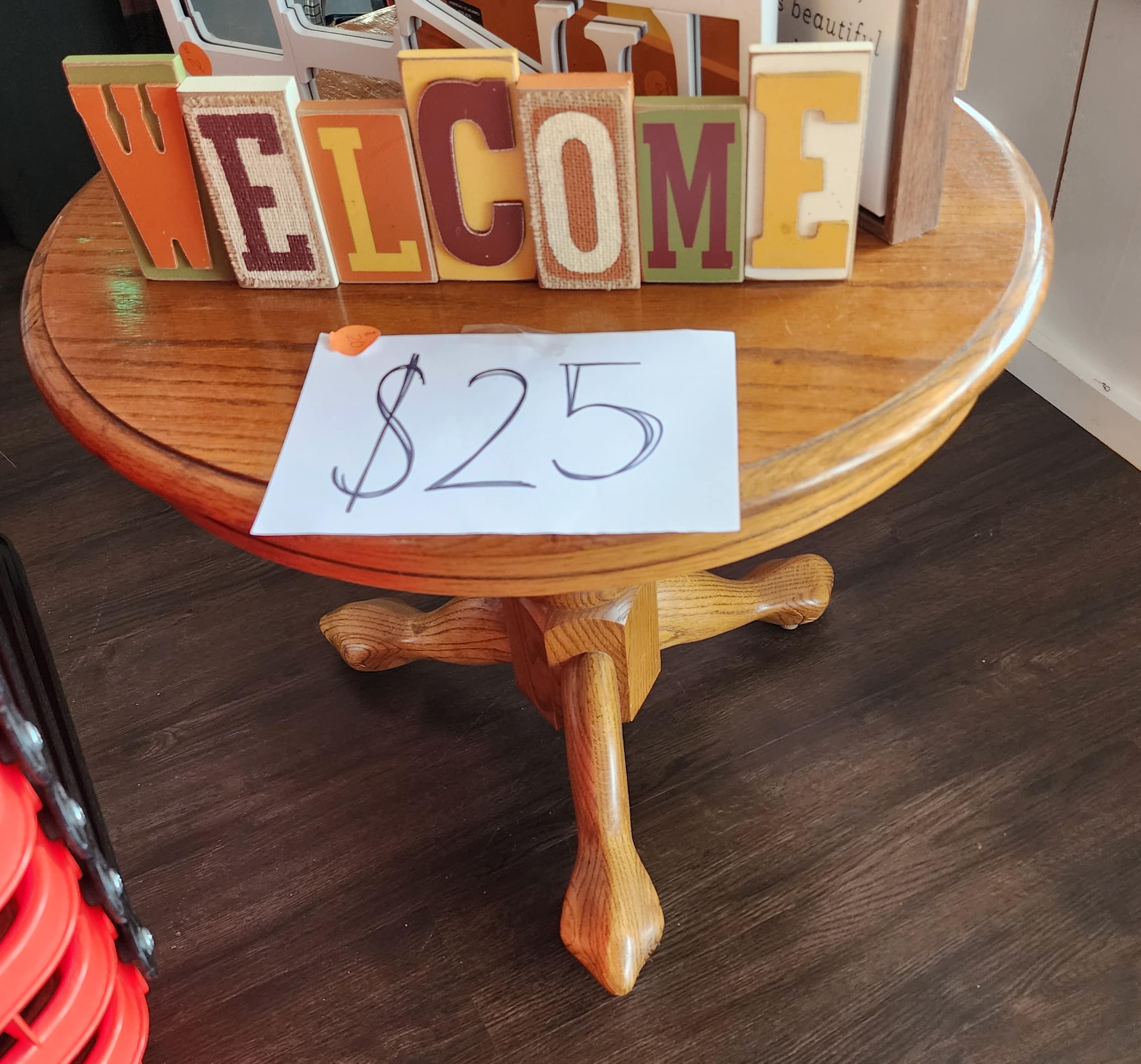 pedestal coffee table
